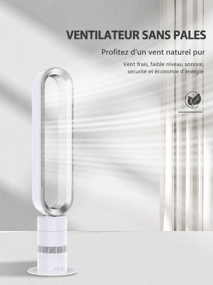 Ventilateur Sans Pales Silencieux 10 Vitesses 35W